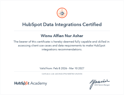 Data Integrations Certification