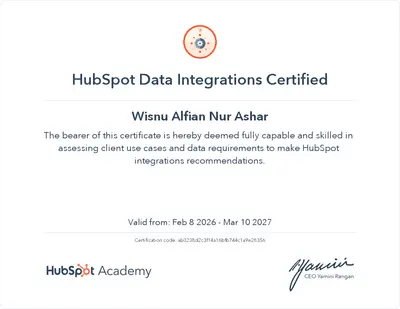Data Integrations Certification