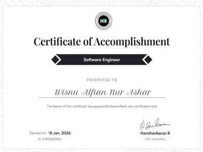 Software Engineer Certificate