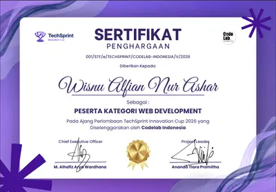 Web Development Category Participant